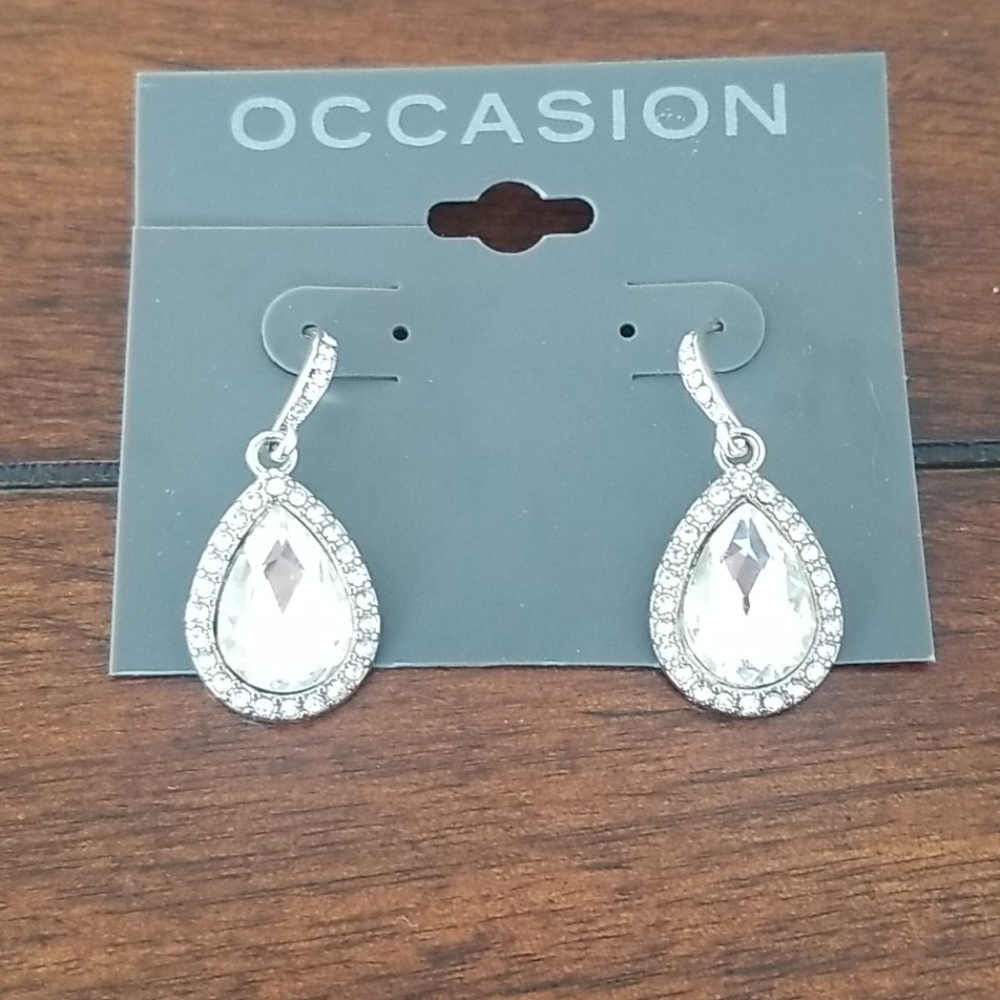 Sparkling rhinestone earrings